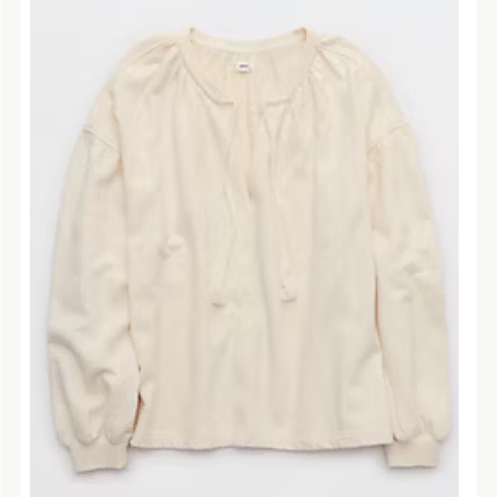 Aerie Elegant Cream Women's SS NWT M